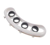 Entraîneur D'expansion des Doigts pour Guitare, Débutants, Abs Blanc | Exercice des Gestes, Renforcement, Augmentation de L’écart, Usage Ukulélé, Pratique Quotidienne, Acier Inoxydable