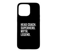 Entraîneur en Chef Myth Legend Team Sport Trainer Basketball Coque pour iPhone 15 Pro Max