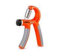 Entraîneur manuel HandGrip réglable 5 - 60 kg pince pour les mains antidérapantes, exercice manuel pour les mains et les avant-bras (1, orange)