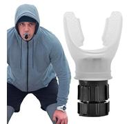 Entraîneur pulmonaire pour sportifs - Construction en silicone ABS, ajustement du niveau de résistance, appareil d'exercice respiratoire pour adultes, facile à porter avec la gym, l'entraînement à