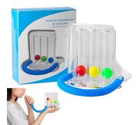 Entraîneur Respiratoire Profond,Entraîneur Respiratoire à 3 Chambres,Appareil Exercice Respiratoire,Exerciseur pulmonaire à respiration profonde,Pour la Thérapie du Langage et la Fonction Pulmonaire