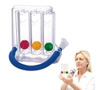 Entraîneur Respiratoire Profond,Système de Mesure de la Respiration,Système d'entraînement respiratoire à 3 chambres,Pour orthophonie, ergothérapie, entraînement