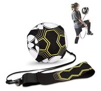 Entraîneur Solo Entraînement, 2M Practice Training Bande élastique de Foot avec Ceinture Réglable en Néoprène pour Enfants Adultes