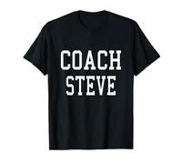Entraîneur Steve Custom Football Football Baseball Team T-Shirt