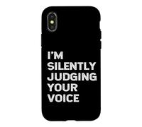 Entraîneur Vocal Amusant pour Professeur Vocal, thérapeute, Jugement Coque pour iPhone X/XS