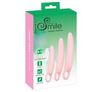 Sweet Smile Lot de dilatateurs vaginaux – Kit d'entraînement – 3 pièces en silicone – Rose