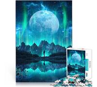 Entraînez Votre Cerveau et Vos Mains Belle Vue de Nuit Puzzles pour Adultes de 1000 pièces 38x52cm Une œuvre d'art Convient aux Personnes de Plus de 14 Ans