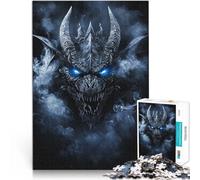 Entraînez Votre Cerveau et Vos Mains Un crâne menaçant Puzzles pour Adultes de 1000 pièces 38x52cm Une œuvre d'art à partir de 14 Ans