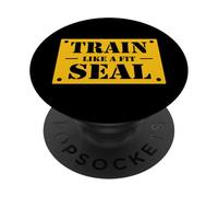 Entraînez-Vous comme Un Joint en Forme - Fitness de Style Militaire PopSockets PopGrip Adhésif