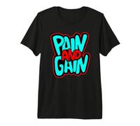 Entraînez-Vous follement ou ramain de la même manière, Pas de Douleur T-Shirt Haut de Gamme