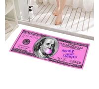 Entrance Door Mat - Non-Slip Kitchen Rug | Anti--Slip Design Pink Money Rugs, Comfortable Kitchen Rugs, Tapis polyvalent, 100 Dollar Bill Floor Rug, Soft Floor Carpet For Living Room, Kitchens