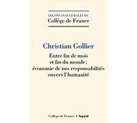 Entre fin de mois et fin du monde: Economie de nos responsabilités envers l'humanité