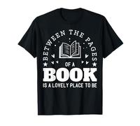 Entre la page d'un livre se trouve un endroit charmant pour lire T-Shirt