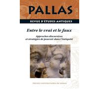 Entre le vrai et le faux approches discursives et stratégies de pouvoir dans l'a Approches discursives et stratégies de pouvoir dans l'Antiquité - Christian Rico - Presses Universitaires Du Midi - bro