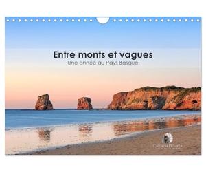Entre monts et vagues - Une année au Pays Basque (Calendrier mural 2027 DIN A4 vertical), CALVENDO calendrier mensuel: Un calendrier dépaysant qui ... et la majesté des monts du Pays Basque.
