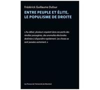 Entre Peuple Et Élite, Le Populisme De Droite