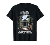 Entré : Ruines de temple oubliées | Archéologie Pixel Art T-Shirt