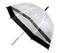 ENTRE TEMPS, DI284, Parapluie Dôme Nomade 90 cm - Transparent, Léger et Compact - Protection Efficace contre la Pluie - Coloris Aléatoire : Blanc, Rose, Noir, Violet