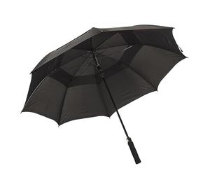 ENTRE TEMPS PL378, Parapluie XXL Noir, Parapluie Adulte Nomade, Compact et Léger, Composition Textile Durable, Dimensions 130cm, Protection Optimale pour Famille et Amis, Format Pratique 5x102x5cm