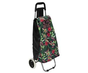 ENTRE TEMPS, SH0017, Chariot Shopping 2 Roues Jungle, Grande Capacité de Rangement, Structure Robuste et Durable, Roues Maniables et Stables, Confort d'Utilisation