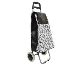 ENTRE TEMPS - SH1909 Chariot Shopping Main - Nomade et Pratique - Grande Capacité - Matériaux Robustesse - Facile à Entretenir - pour Déplacements et Courses - Taille 28 x 92 x 34.5 cm