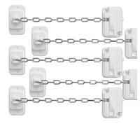 Entrebâilleur de fenêtre auto-adhésif réglable pour animal domestique (5 pièces)