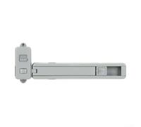 Entrebâilleur de fenêtre réglable pour enfants et animaux domestiques, butée de fenêtre amovible sans clé, limitant la largeur d'ouverture, dispositif de sécurité ABS gris pour (1 pièce)
