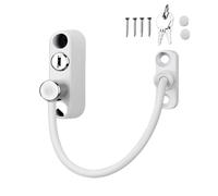 Entrebâilleur de fenêtre - Verrous de porte et de fenêtre | Ensemble de serrures de sécurité en acier inoxydable pour fenêtre de sécurité, serrures de sécurité coulissantes avec clés pour ouverture de