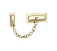 Entrebâilleur de porte acier doré,