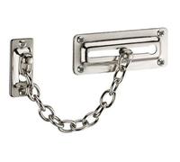 Entrebâilleur de porte acier gris,