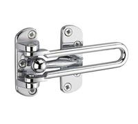 Entrebâilleur de porte acier gris,