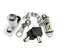 Entrebailleur De Porte Garde de serrure de chaîne de fenêtre d'acier inoxydable avec la clé, serrure de chaîne de sécurité de limiteur de porte for les fenêtres ouvertes plates