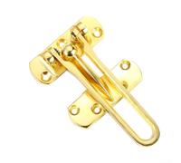 Entrebâilleur de porte robuste en alliage de zinc avec chaîne de verrouillage de sécurité pour enfants et protection de la maison avec vis (doré)