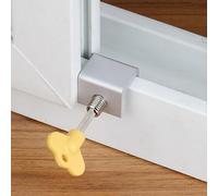 Entrebâilleur de verrouillage en alliage d'aluminium pour moustiquaire de porte, pour la sécurité des enfants et les besoins de ventilation
