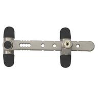 Socona Entrebaîlleur à clé AIRLOCK L4C pour fenêtre couleur nickelé Noir G