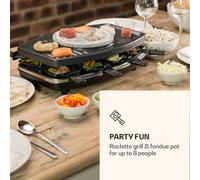 Entrecote grill raclette fondue 1100W 8 personnes