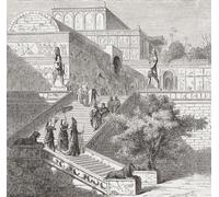 Entrée au palais royal de Ninive Reconstruction imaginaire Après une illustration d'un artiste non identifié dans Illustrierte Weltgeschichte f r das Volk publié au début des années 1880. Poster
