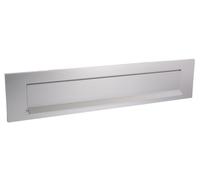 Vachette Entrée de boîte aux lettres NORMBAU aluminium anodisé 360 x 65 mm argent