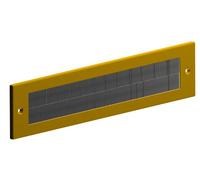 Entrée de boîte aux lettres avec brosse pour usage interne en métal - Finition dorée