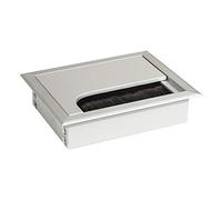 Entrée de câble SOTECH CAVO 100 x 80 mm carrée en aluminium anodisé argent Entrée de câble EV1