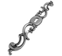 entrée de clé coq main gauche argenté zamak vieux fer vintage rustique antique meuble ancien porte clef tiroir