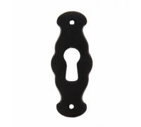 Entrée de clé pour serrure de meuble 1217 en zamak laqué noir CADAP