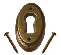 cyclingcolors entrée de clé serrure entrée meuble ancien décoration rustique vintage clef (laitonné vieilli)