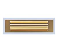 Entrée de courrier isolante anodisé EV3 - 325x30 mm GOETTGENS SA