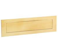 Entrée de courrier laiton titane 454 300 x 55 mm 068964
