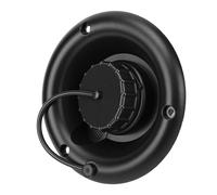 Entrée de Remplissage d'eau Douce par gravité pour Camping-Car, Entrée Ronde Anti-débordement en PP avec Connecteur de Tuyau pour Camping-Car, Remorques (Black)