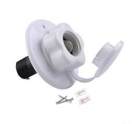 Entrée d'eau en plastique pour camping-car avec clapet anti-retour, connecteur de tuyau à bride, filetage G1/2 de 19 mm, filtre en acier inoxydable pour connexion de système d'eau douce