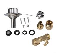 Entrée d'eau pour camping-car avec coude à 90°, raccord rapide en acier inoxydable 304 pour GHT de 1,9 cm et 1,27 cm pour NPT, clapet anti-retour intégré et bouchon anti-poussière, compatible avec