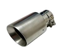 Entrée Embouts D'éChappement 1 Tuyau D'échappement De Voiture En Acier Inoxydable Argenté Dépoli Sortie De Klaxon Diamètre 89Mm 101Mm 114Mm Réglage De Voiture(57mm-101mm)