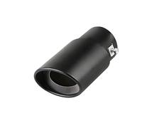 Entrée Embouts D'éChappement Embout Silencieux D'échappement Universel Pour Voiture Tuyau En Acier Inoxydable Chromé Doublure Gorge Arrière Modifiée Réglage De Voiture(Straight-black)